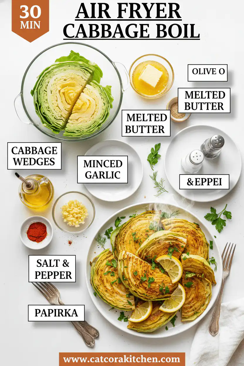 Air fryer cabbage boil ingredients