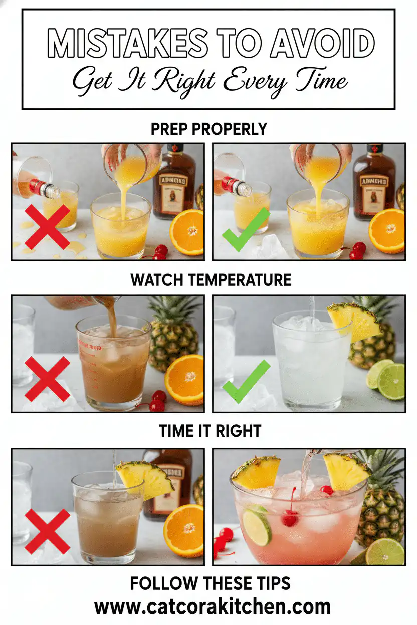 Amaretto island punch common mistakes