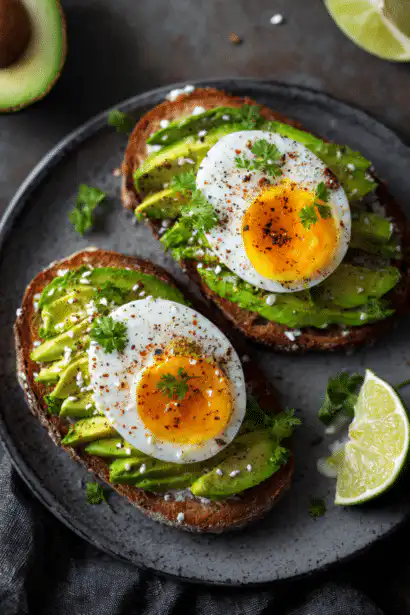 avocado and egg toast