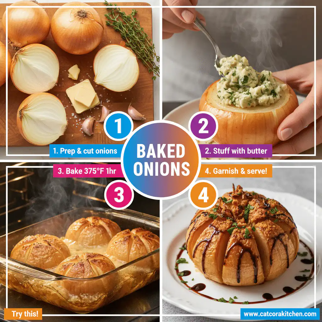 card recipe ingredients and instructions baked onions