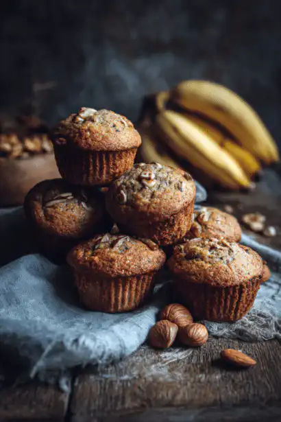 banana nut muffins