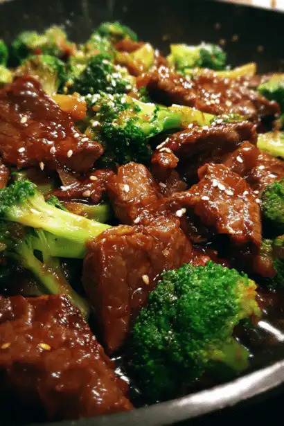 beef and broccoli stir fry