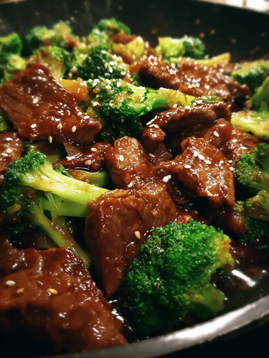 beef and broccoli stir fry