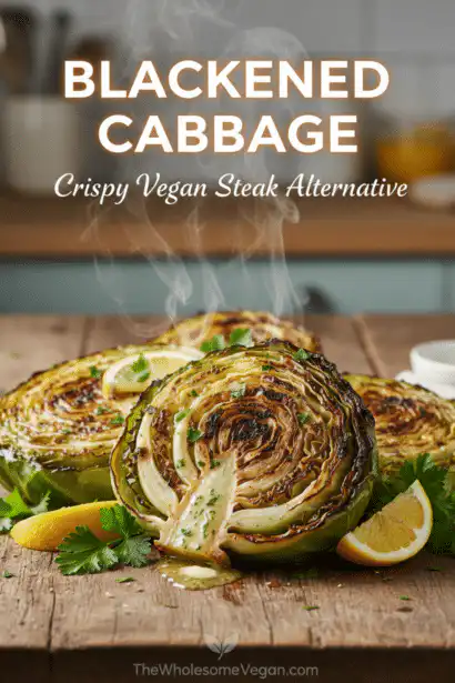 blackened cabbage