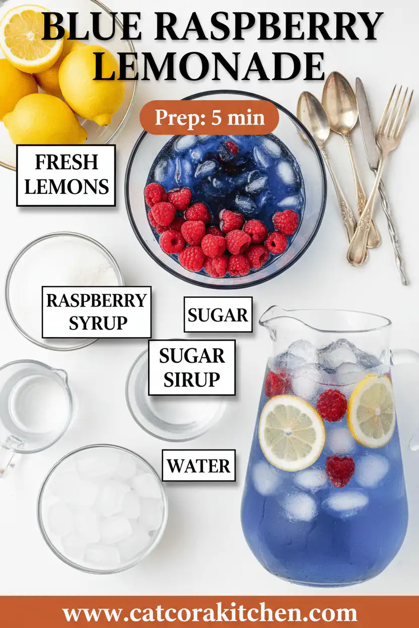 Blue raspberry lemonade ingredients