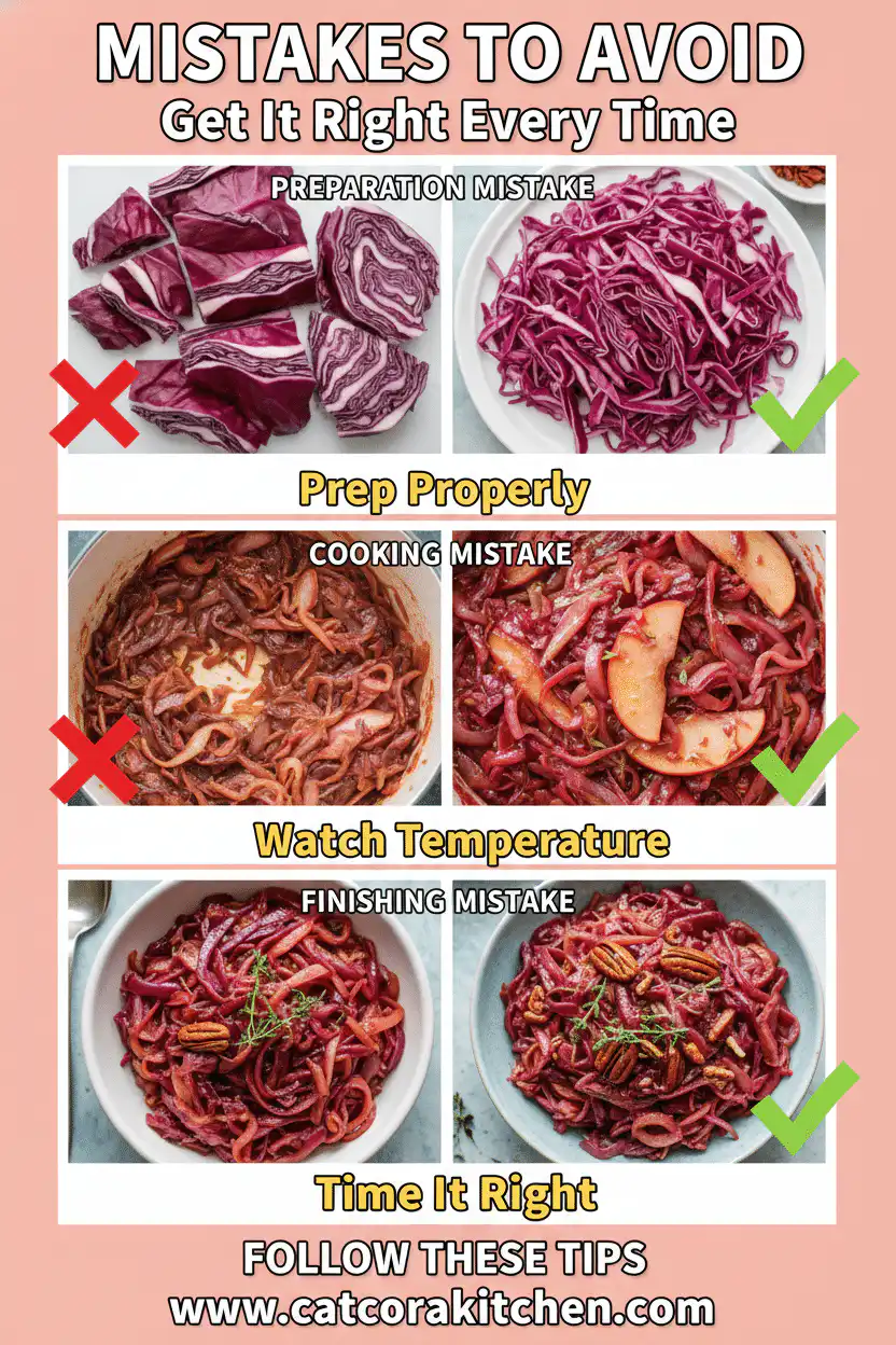 Braised red cabbage common mistakes
