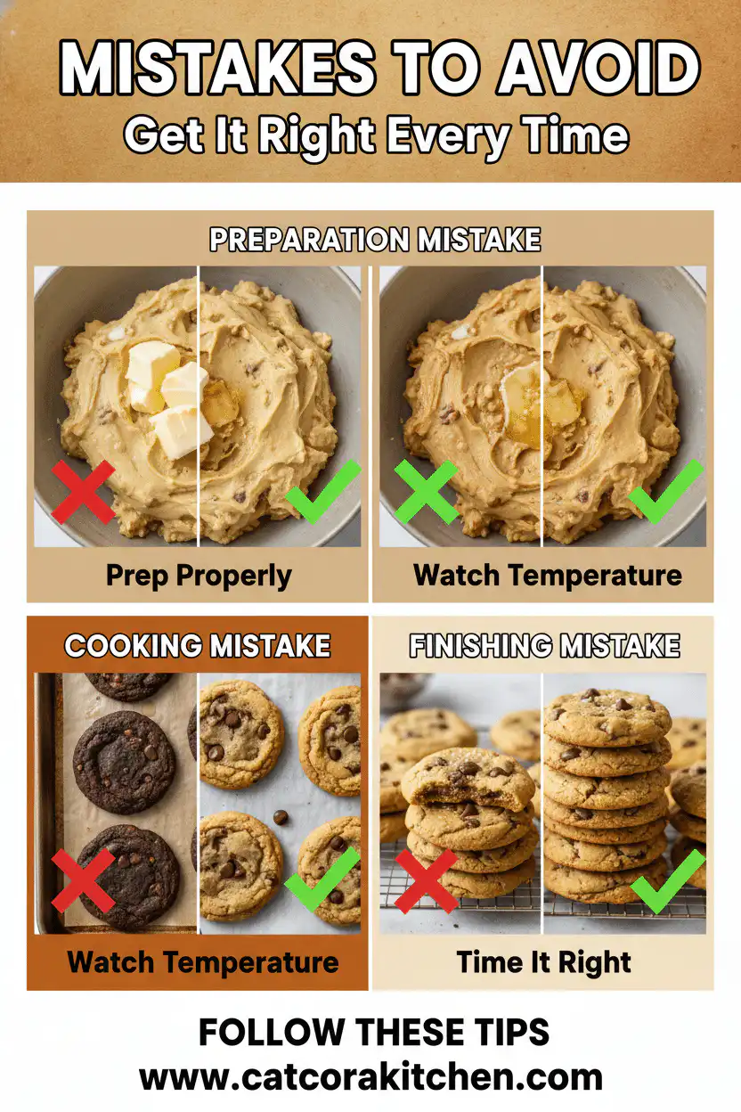 Brown butter chocolate chip cookies common mistakes
