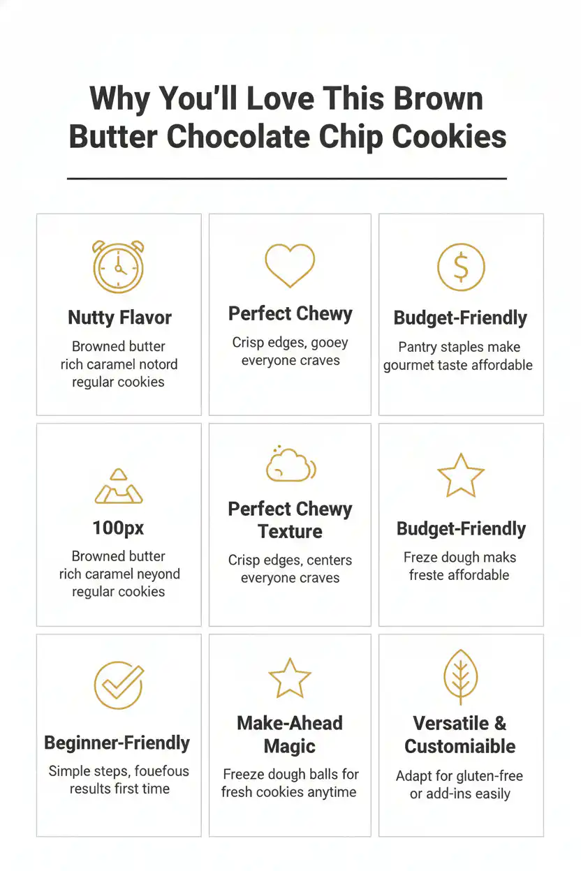 Why you'll love brown butter chocolate chip cookies