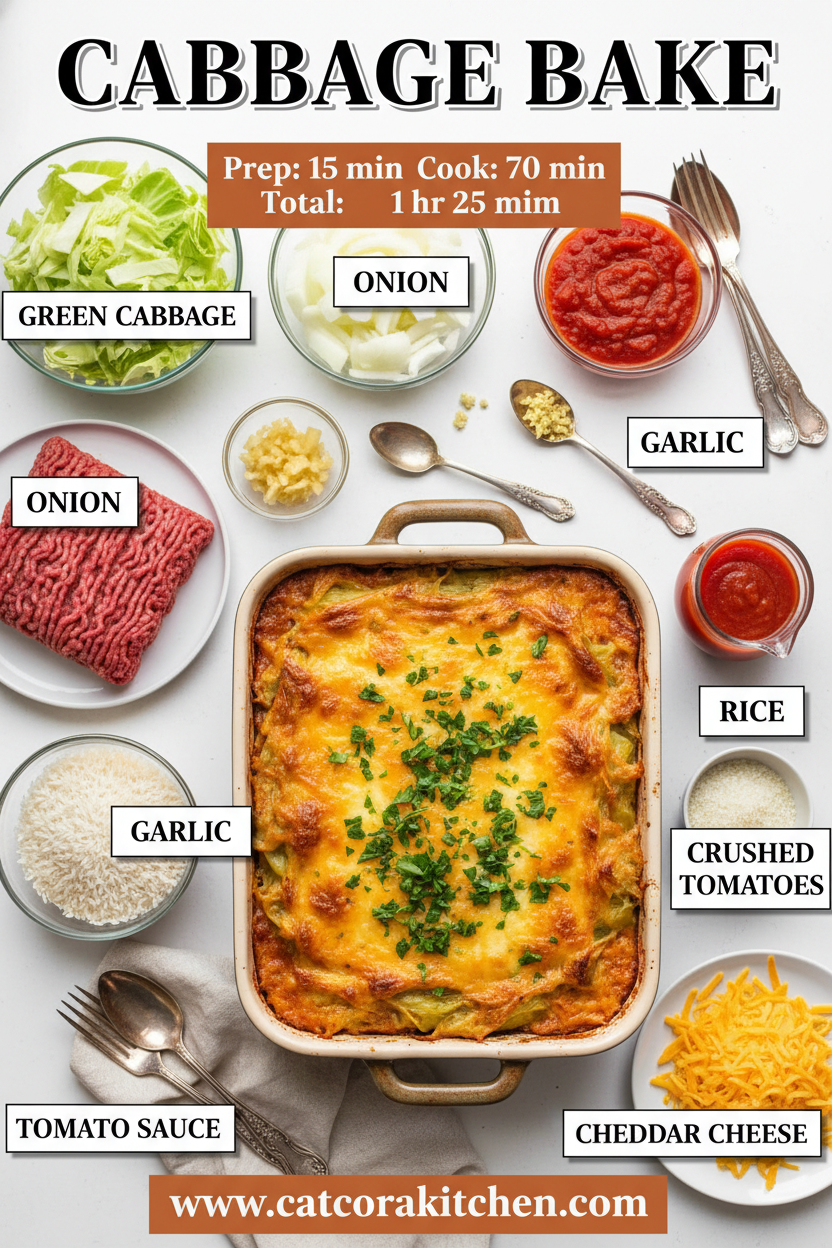 Cabbage bake ingredients