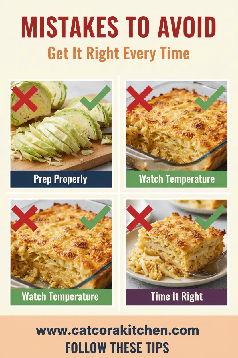 Cabbage bake common mistakes