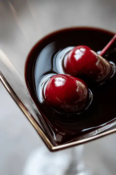 chocolate covered cherry martini