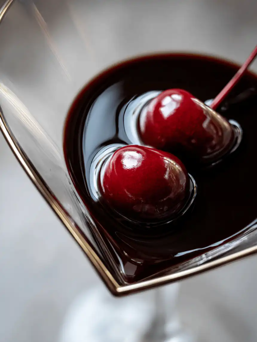 chocolate covered cherry martini
