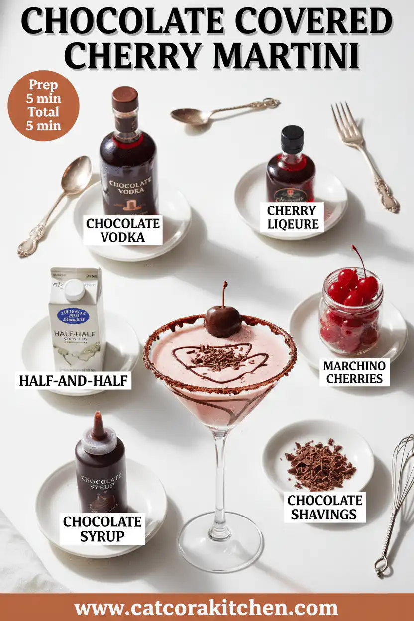 Chocolate covered cherry martini ingredients