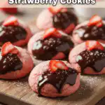 chocolate covered strawberry cookies