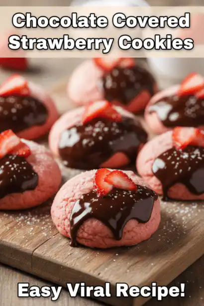 chocolate covered strawberry cookies