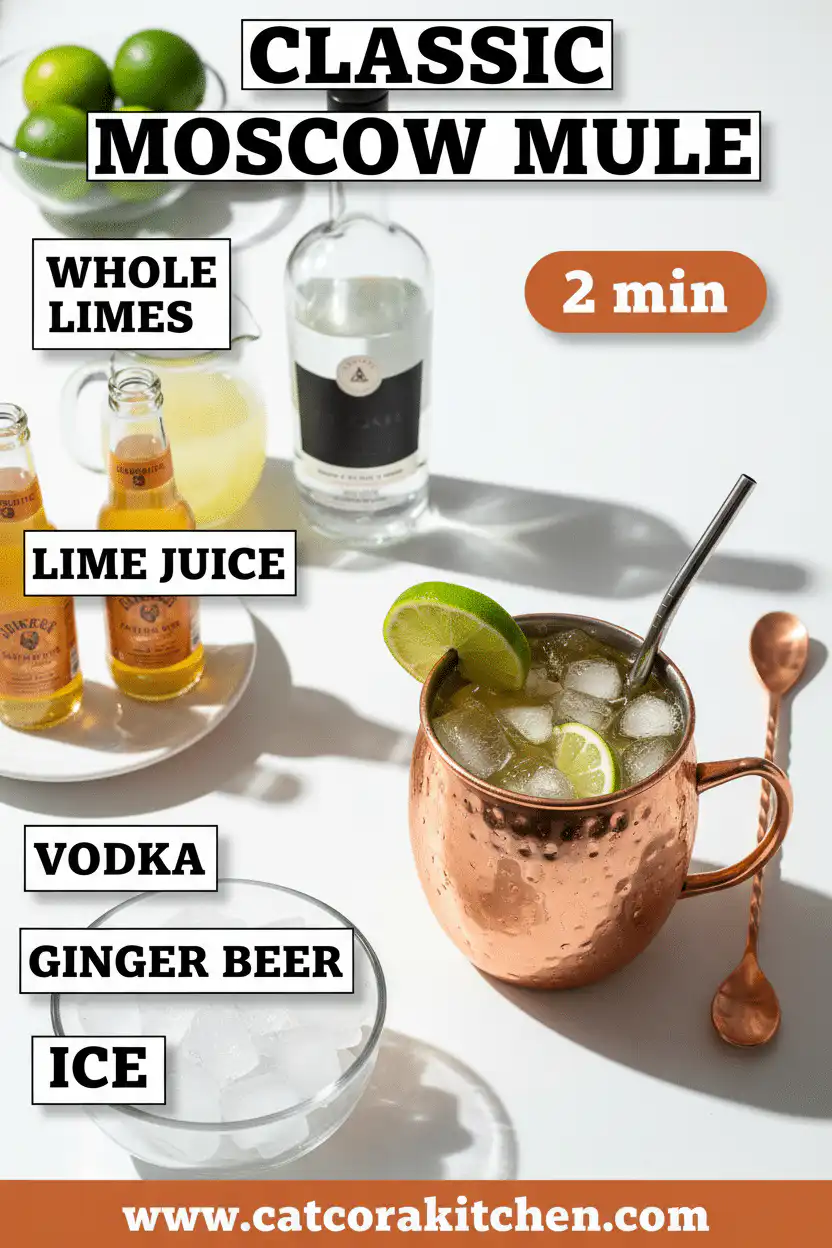 Classic Moscow Mule ingredients