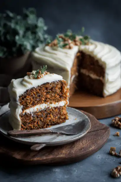 classic carrot cake with cream cheese frosting