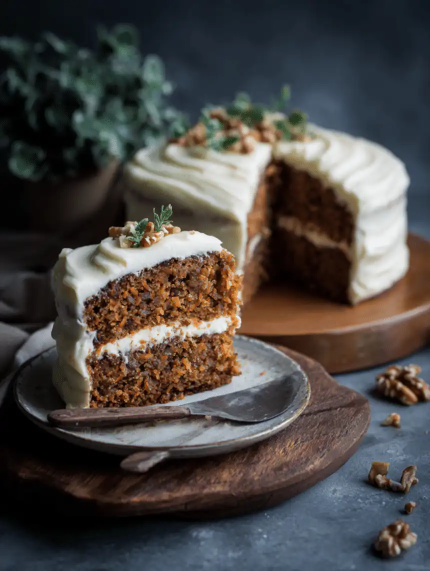 classic carrot cake with cream cheese frosting