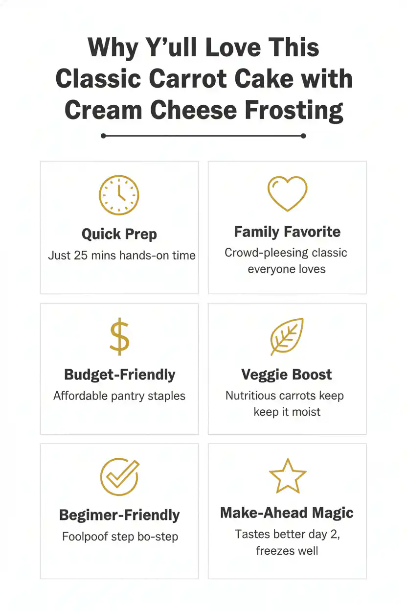 Why you'll love classic carrot cake with cream cheese frosting