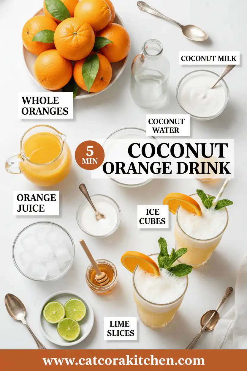 Coconut orange drink ingredients