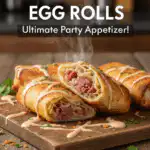 crispy Reuben egg rolls