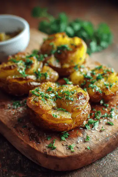 crispy smashed potatoes