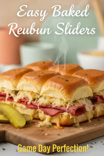 easy baked Reuben sliders