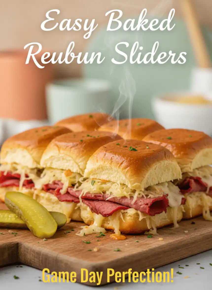 easy baked Reuben sliders