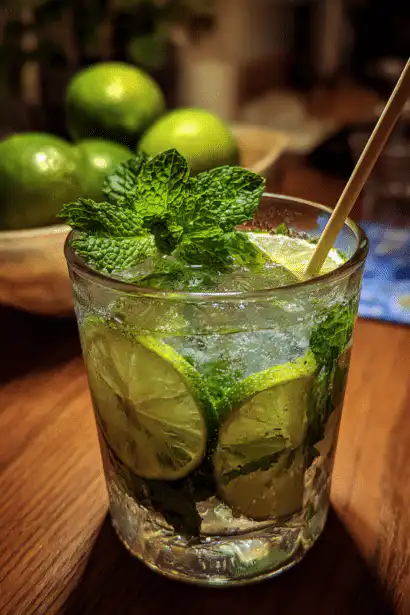 fresh mint mojito