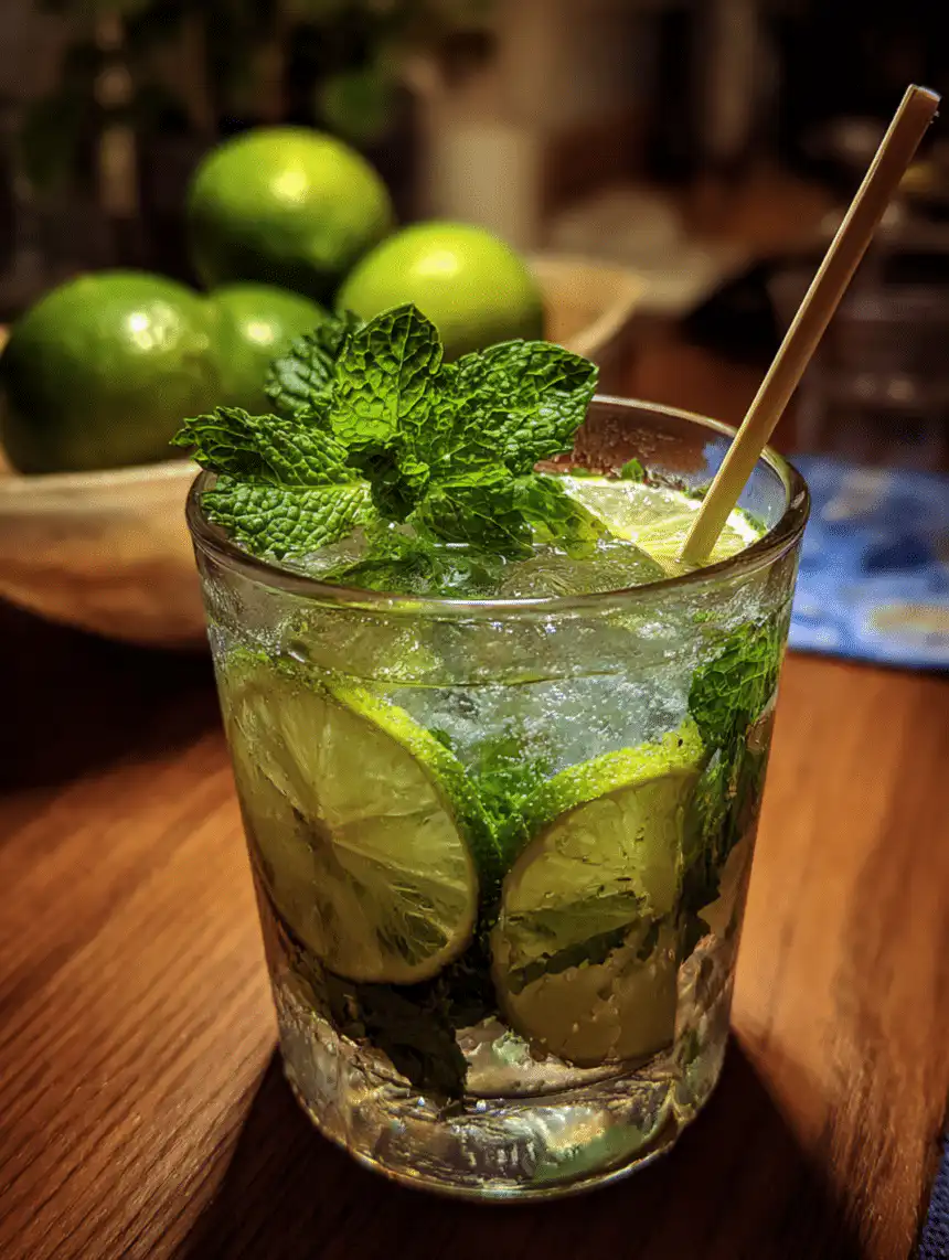 fresh mint mojito