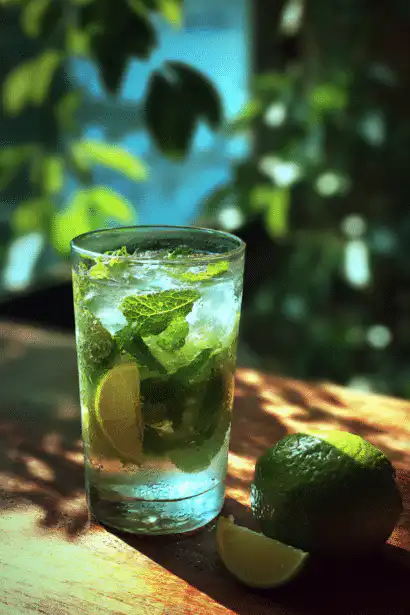 fresh mint mojito