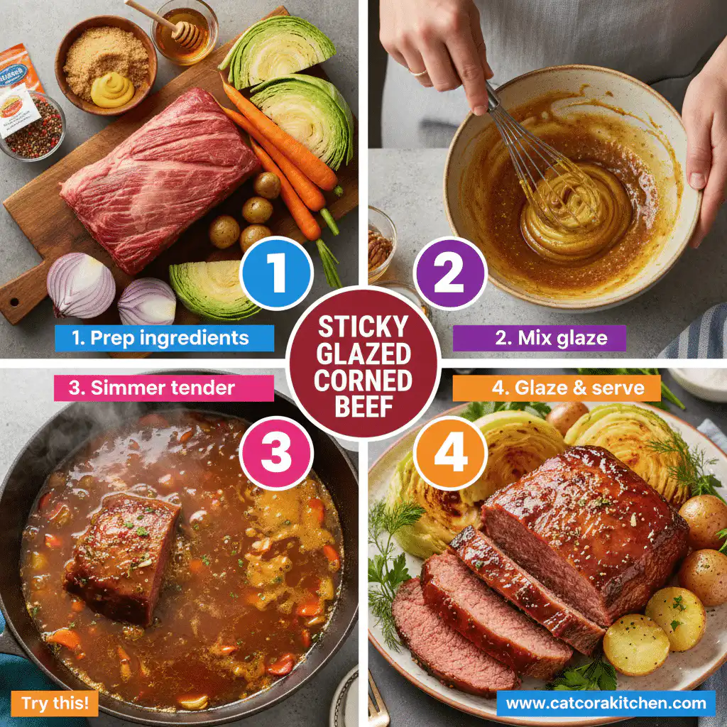 card recipe ingredients and instructions glazed corned beef recipe