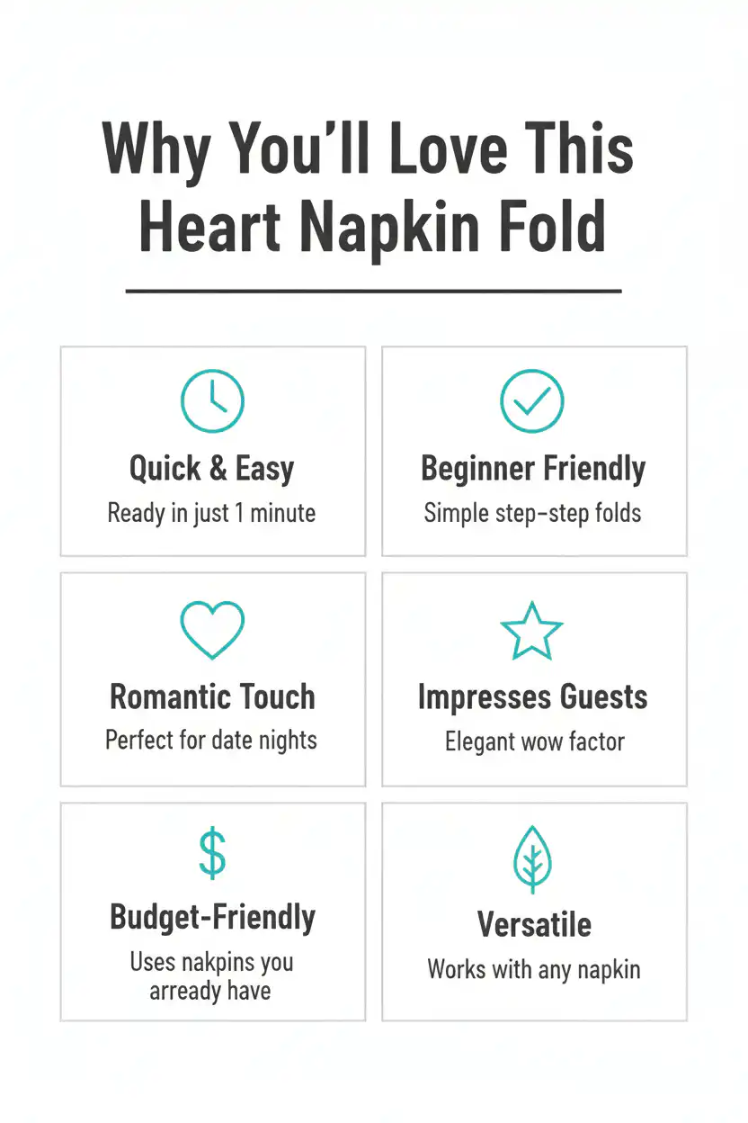 Why you'll love heart napkin fold