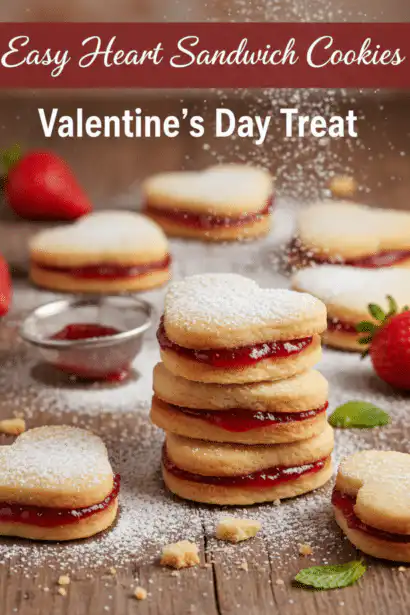 heart sandwich cookies