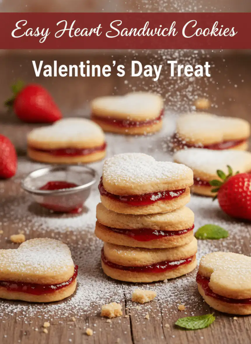heart sandwich cookies