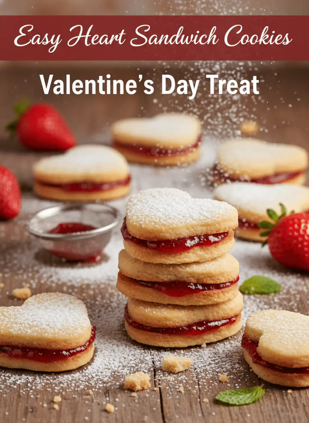 heart sandwich cookies