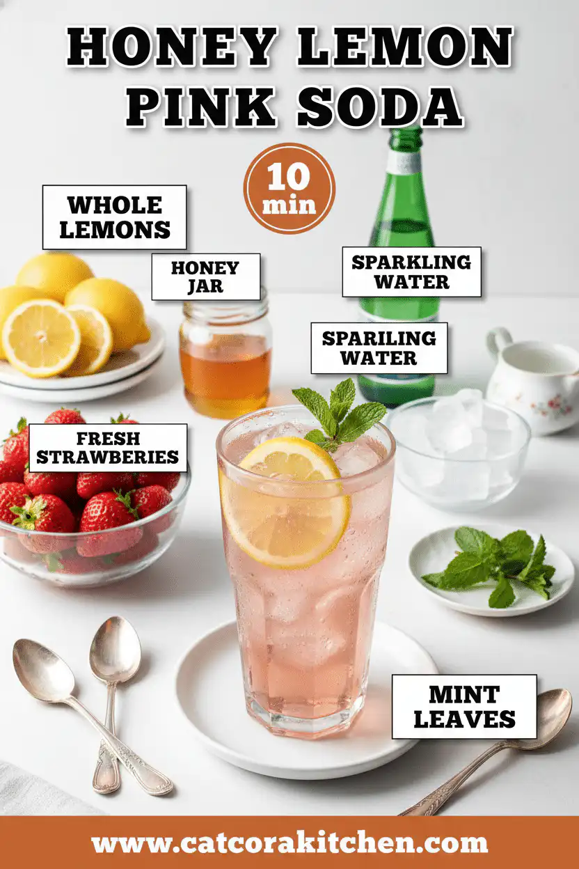 Honey lemon pink soda ingredients
