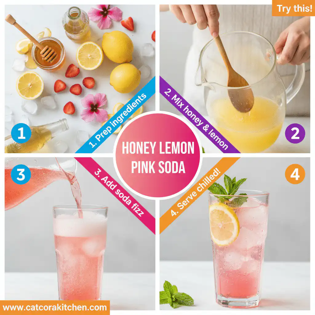 card recipe ingredients and instructions honey lemon pink soda