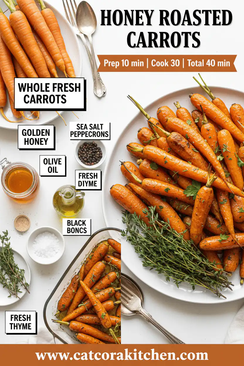 Honey roasted carrots ingredients