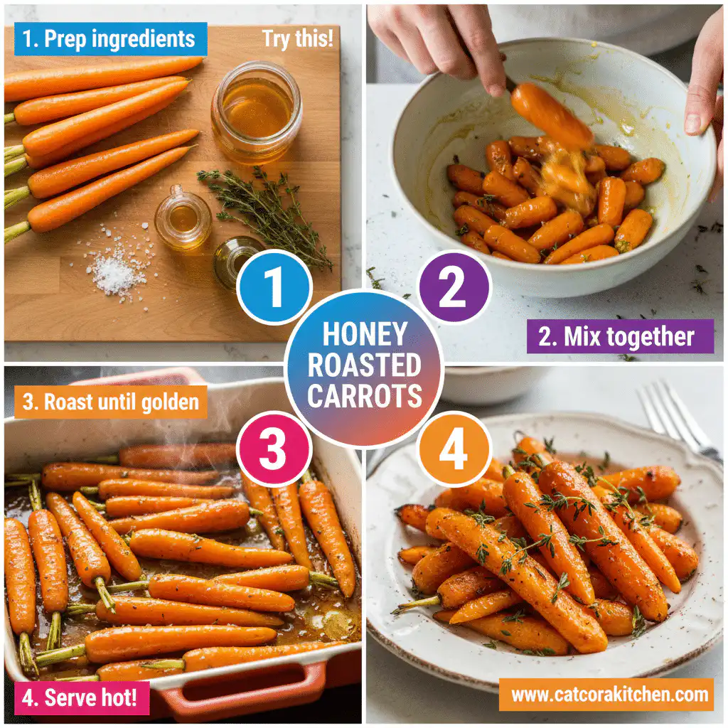 card recipe ingredients and instructions honey roasted carrots