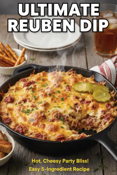 hot baked Reuben dip
