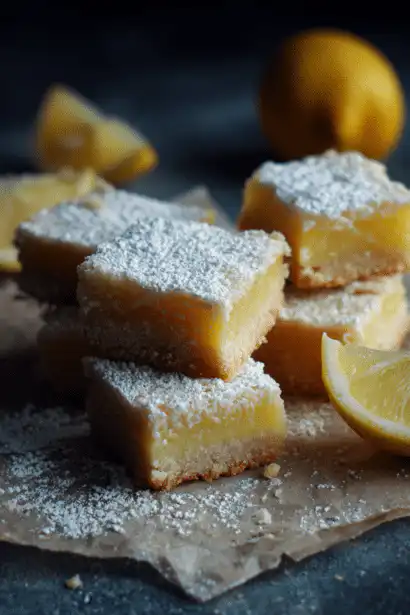 lemon bars with shortbread crust