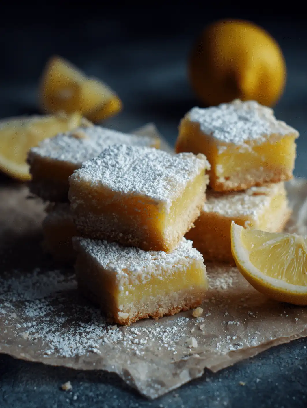 lemon bars with shortbread crust