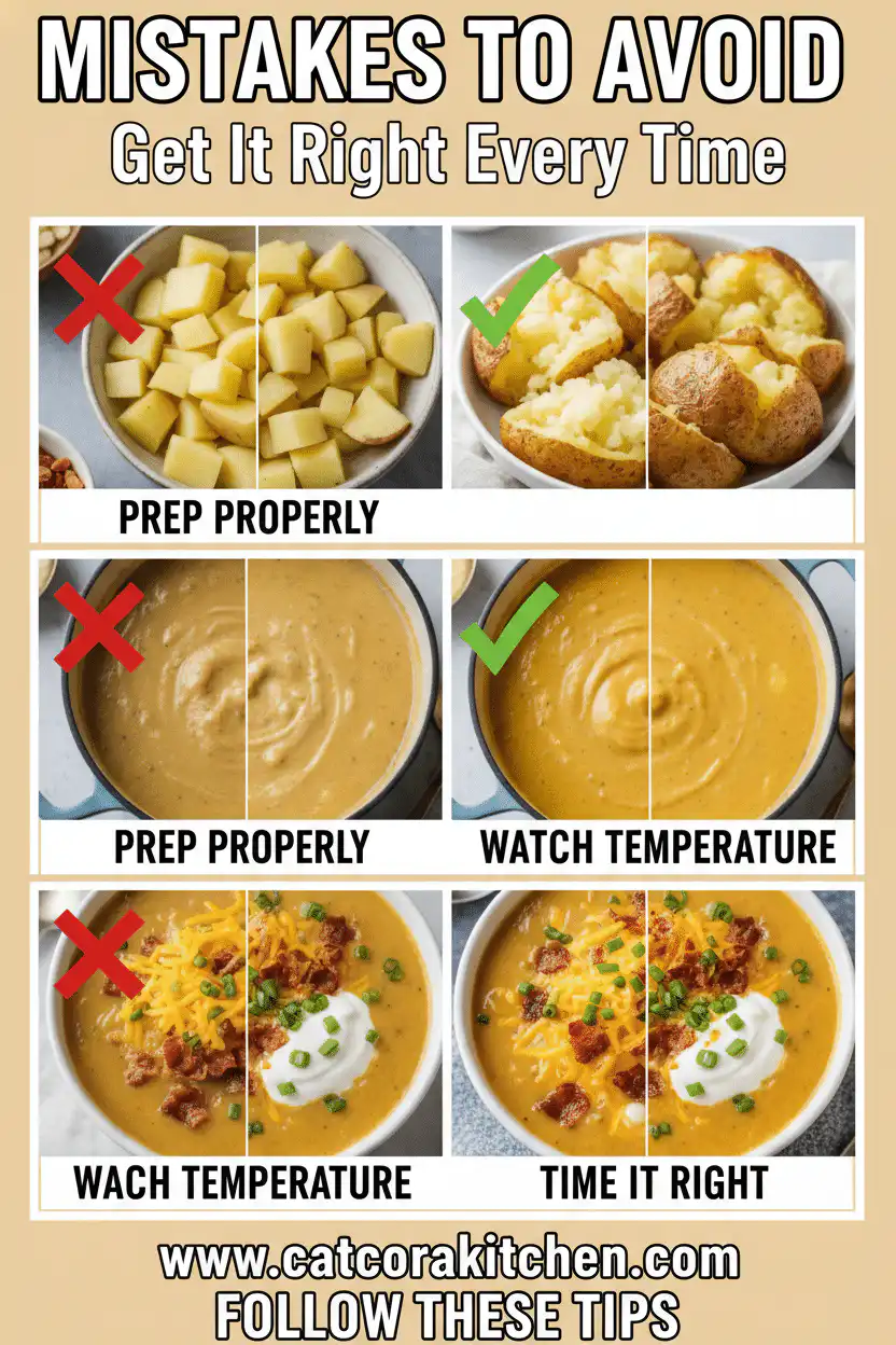 Loaded baked potato soup common mistakes