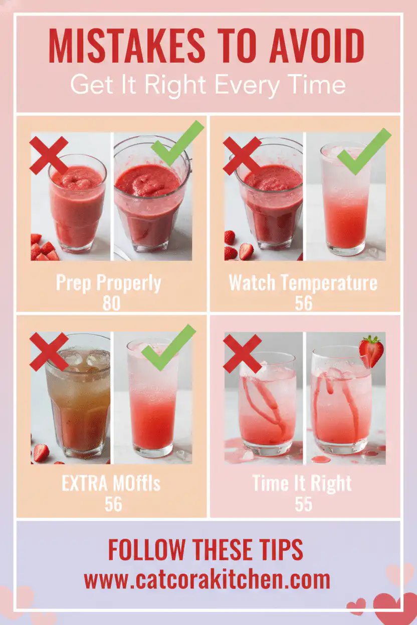 Love potion mocktail common mistakes