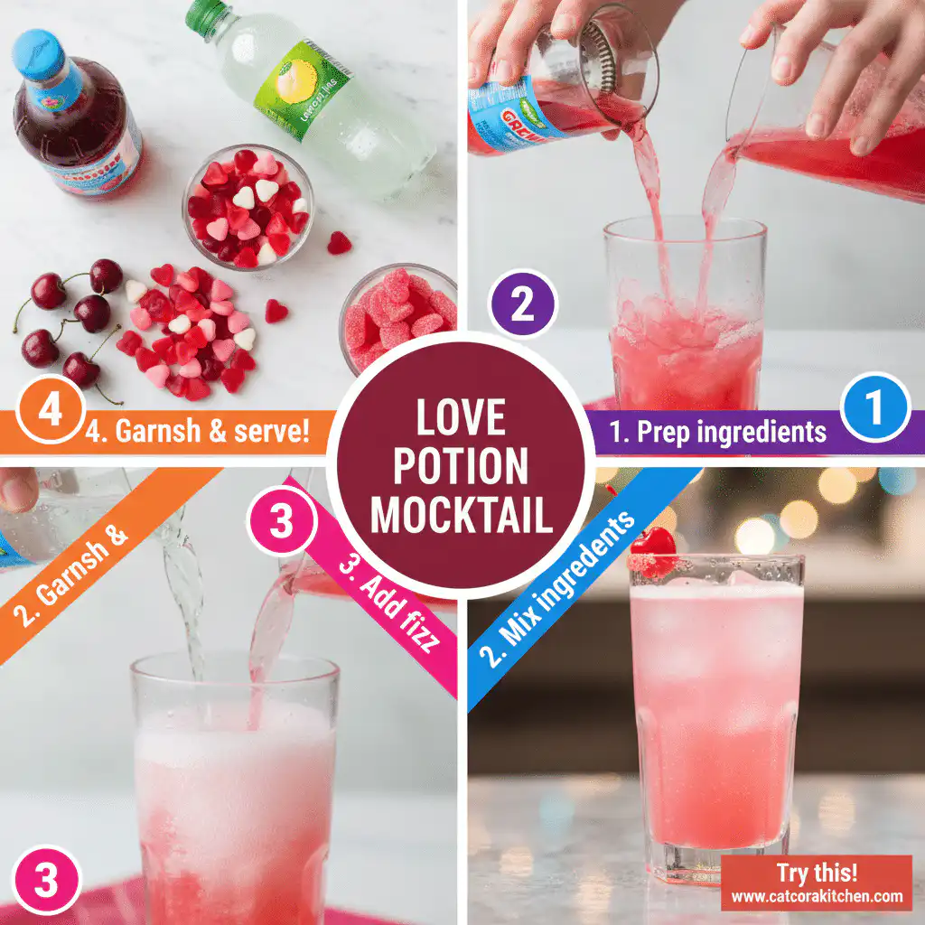 card recipe ingredients and instructions love potion mocktail
