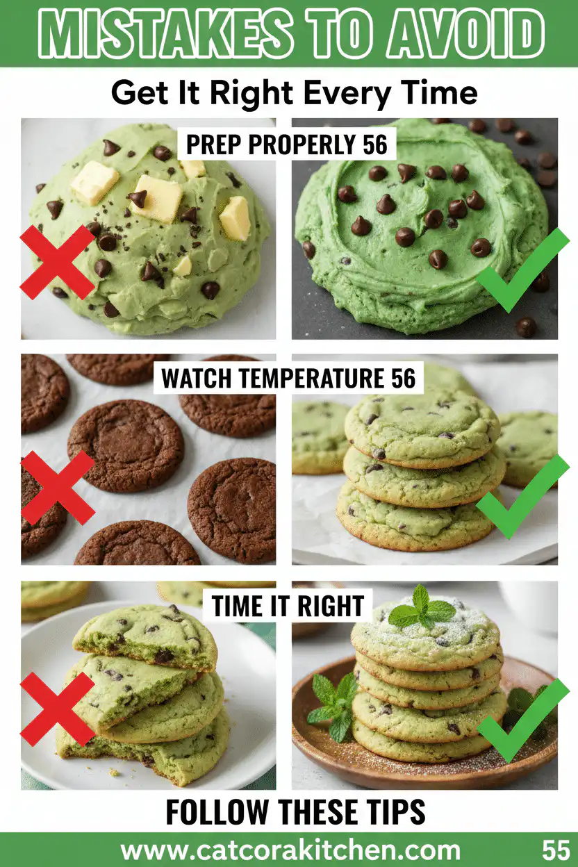 Mint chocolate chip cookies St Patrick's Day common mistakes