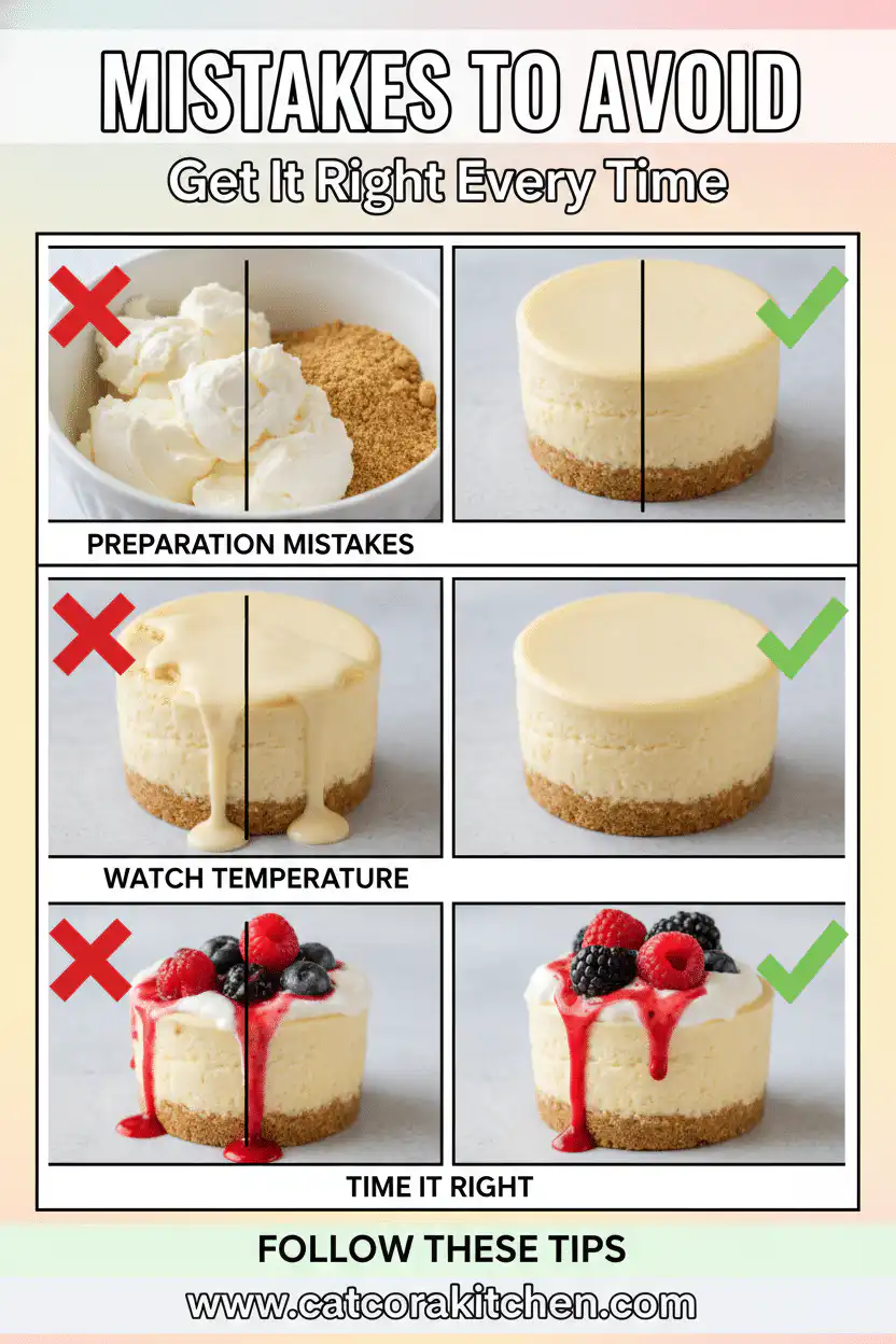 No-bake cheesecake cups common mistakes