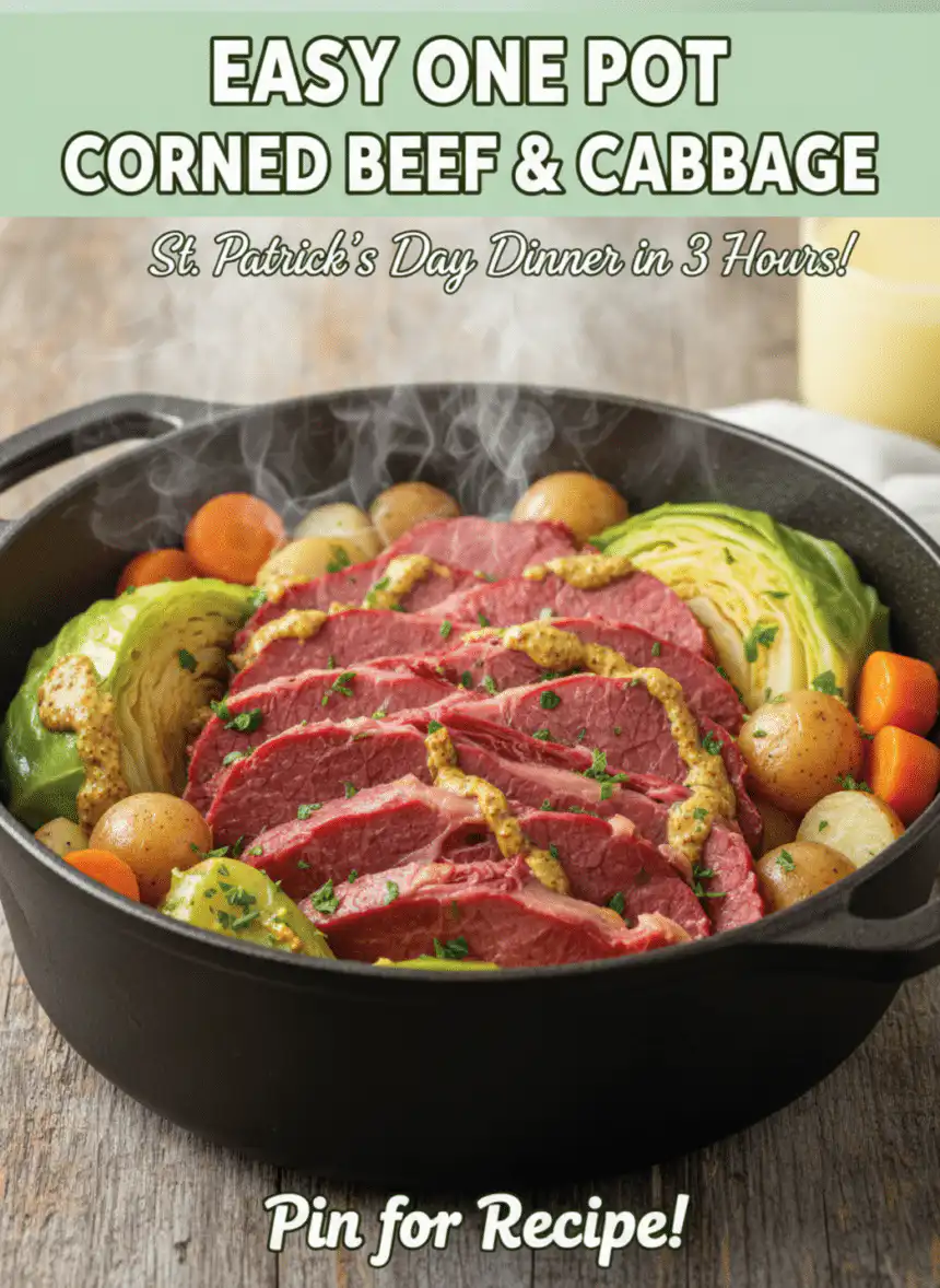 one pot corned beef and cabbage