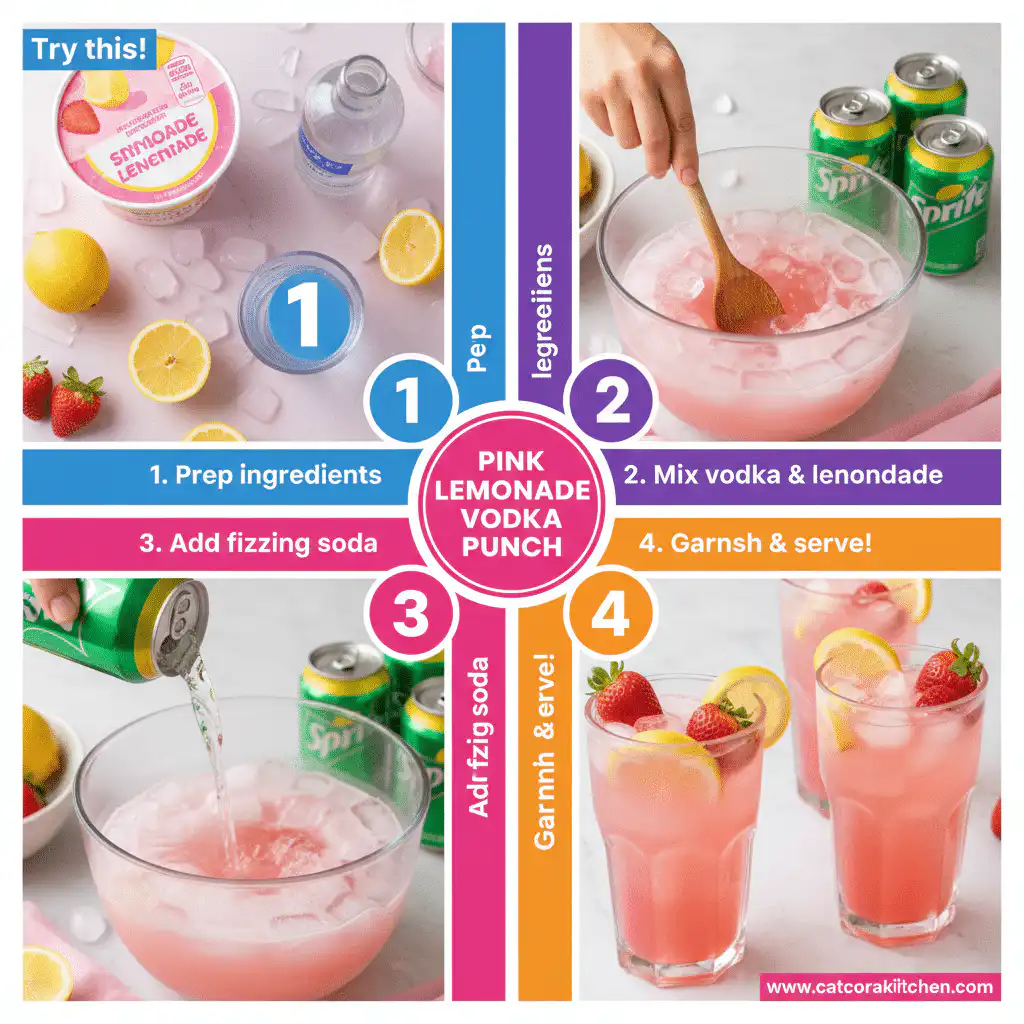 card recipe ingredients and instructions pink lemonade vodka punch